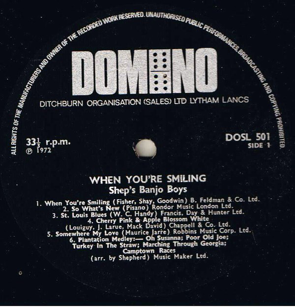 Shep's Banjo Boys* - When You're Smiling (LP, Album) 10869