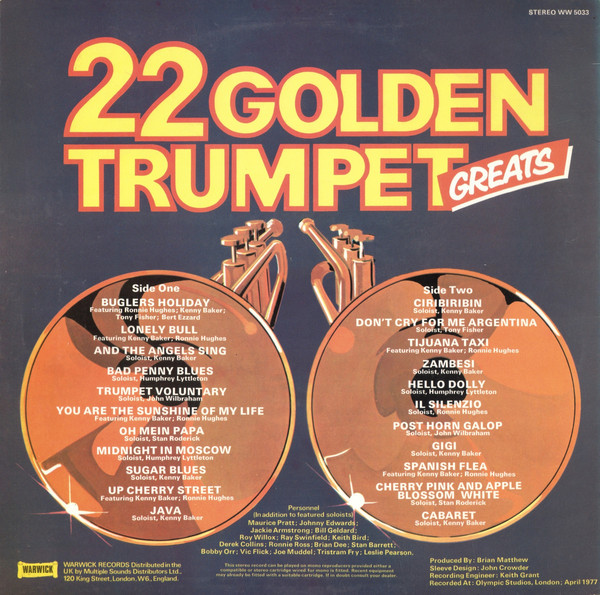 Various - 22 Golden Trumpet Greats (LP) 13861