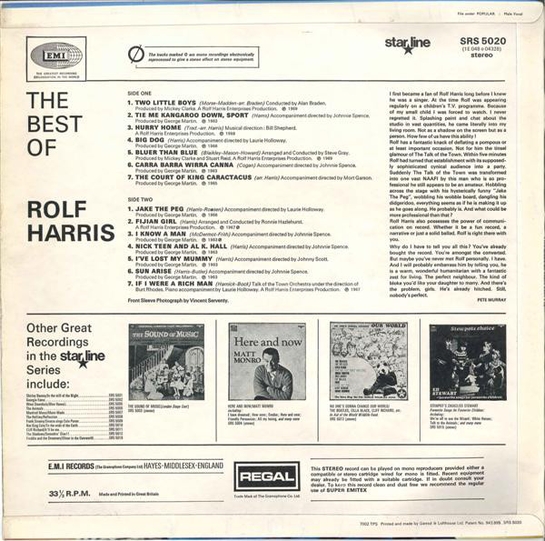 Rolf Harris - The Best Of Rolf Harris (LP, Comp) 10952