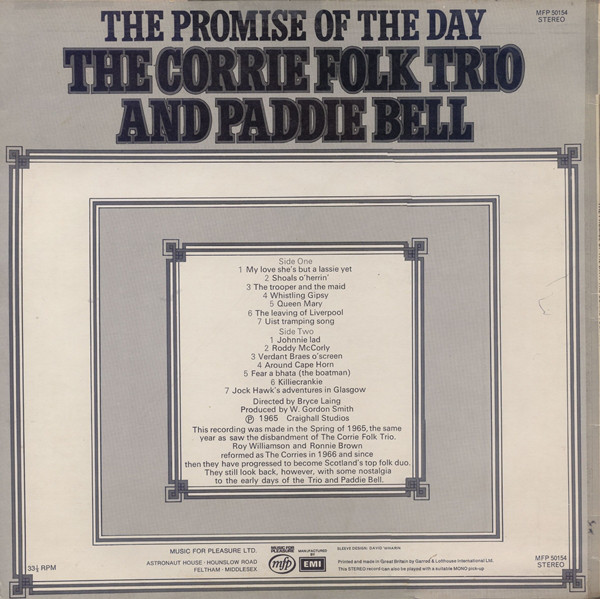 The Corrie Folk Trio And Paddie Bell - The Promise Of The Day (LP) 7392