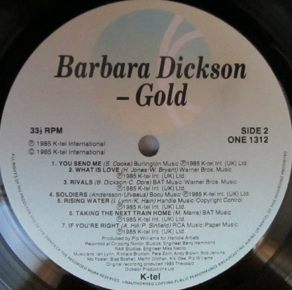 Barbara Dickson - Gold (LP, Album) 13675