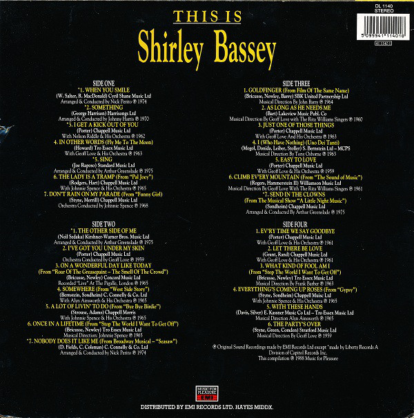 Shirley Bassey - This Is Shirley Bassey (2xLP, Comp) 7791
