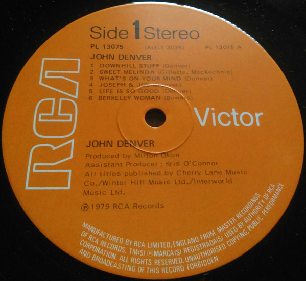 John Denver - John Denver (LP, Album) 7152