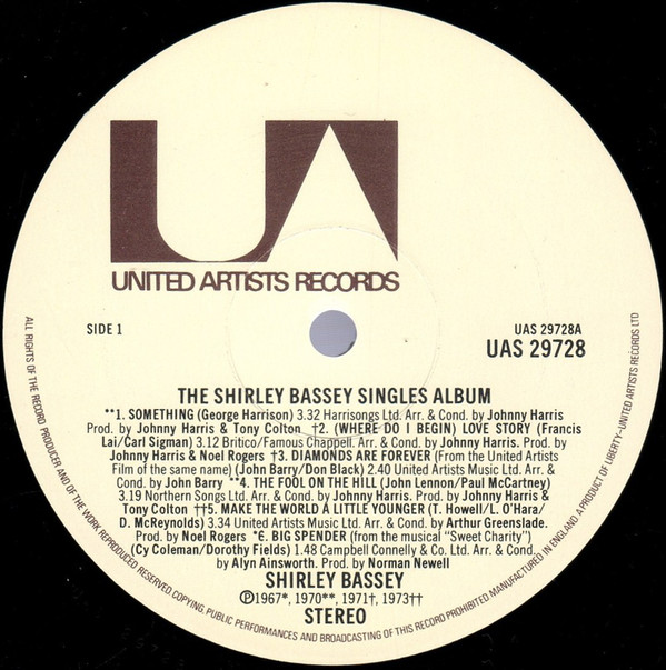 Shirley Bassey - The Shirley Bassey Singles Album (LP, Album, Comp) 13652