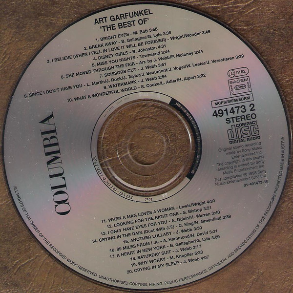 Art Garfunkel - The Best Of Art Garfunkel (CD, Comp) 10642