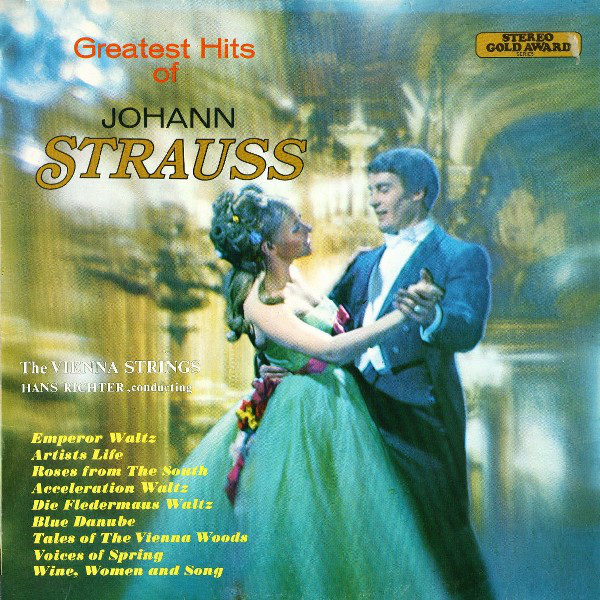 Hans Richter (10) Conducting The Vienna Strings* - Greatest Hits Of Johann Strauss (LP, Cze) 11402