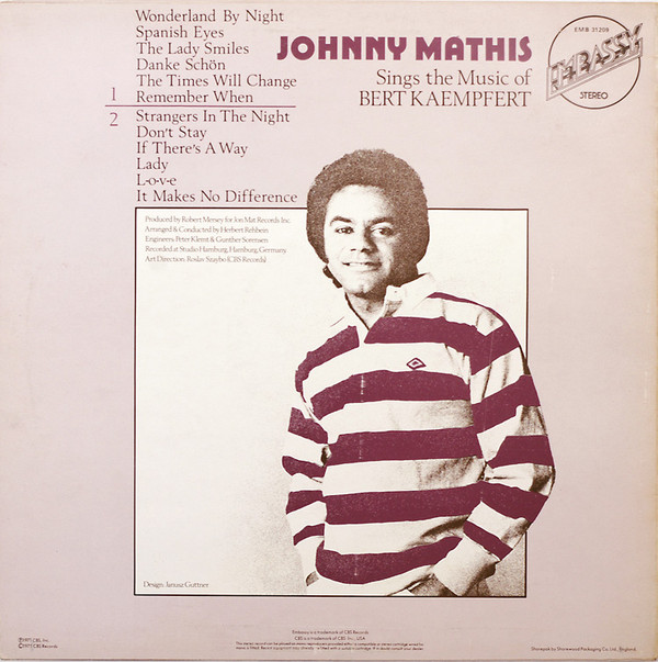 Johnny Mathis - Sings The Music Of Bert Kaempfert (LP, Album, RE) 8167