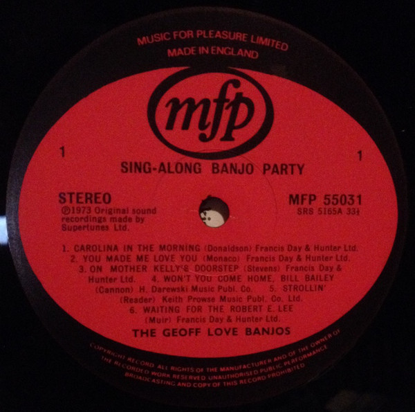 The Geoff Love Banjos - Sing-Along Banjo Party (2xLP, Comp, RE, RP) 11693