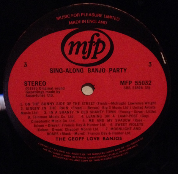 The Geoff Love Banjos - Sing-Along Banjo Party (2xLP, Comp, RE, RP) 11695