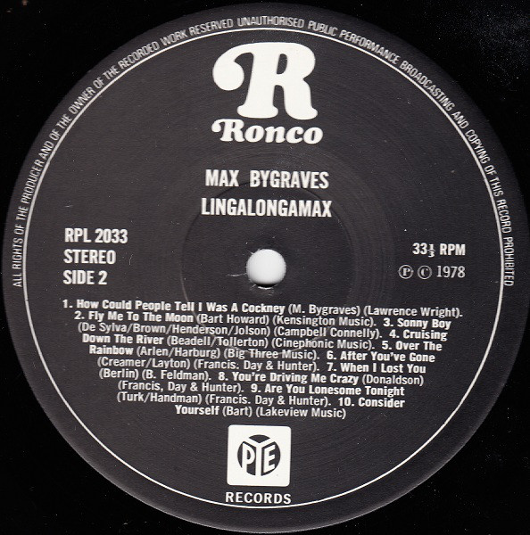 Max Bygraves - LingaLongaMax (LP, Comp) 13195