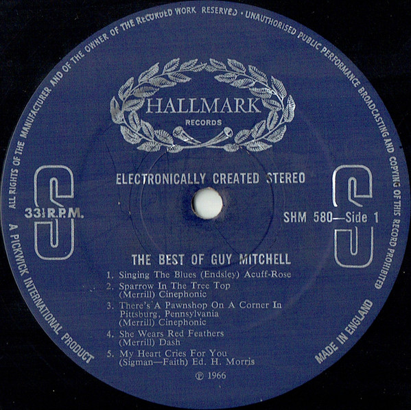 Guy Mitchell - The Best Of Guy Mitchell (LP, Comp, RE, RM) 6984