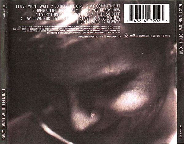 Gary Barlow - Open Road (CD, Album) 9911