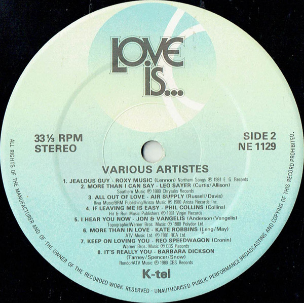 Various - Love Is... (LP, Comp, Orl) 12497