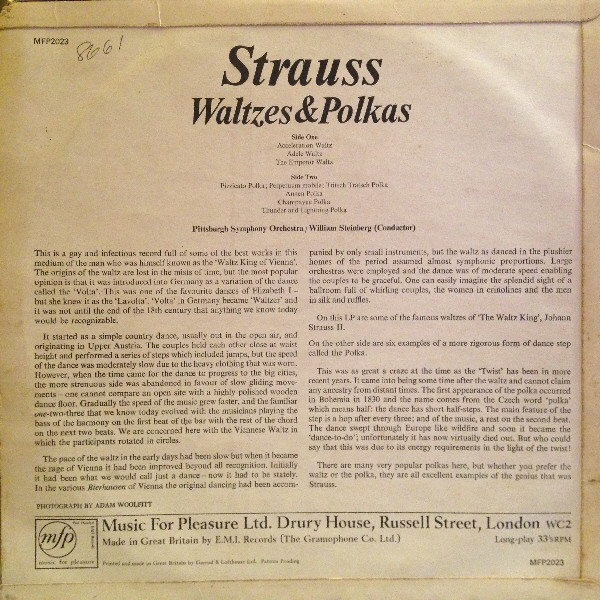 Strauss* - Waltzes And Polkas (LP, Comp) 14095