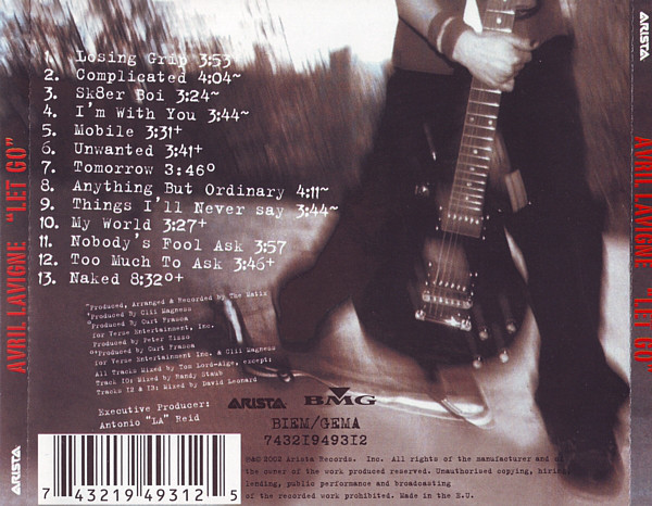 Avril Lavigne - Let Go (CD, Album) 9600