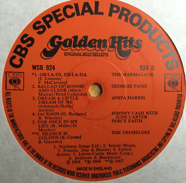 Various - Golden Hits (LP, Card) 10880