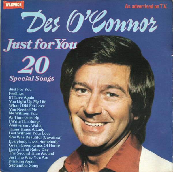 Des O'Connor - Just For You - 20 Special Songs (LP, Album) 11550