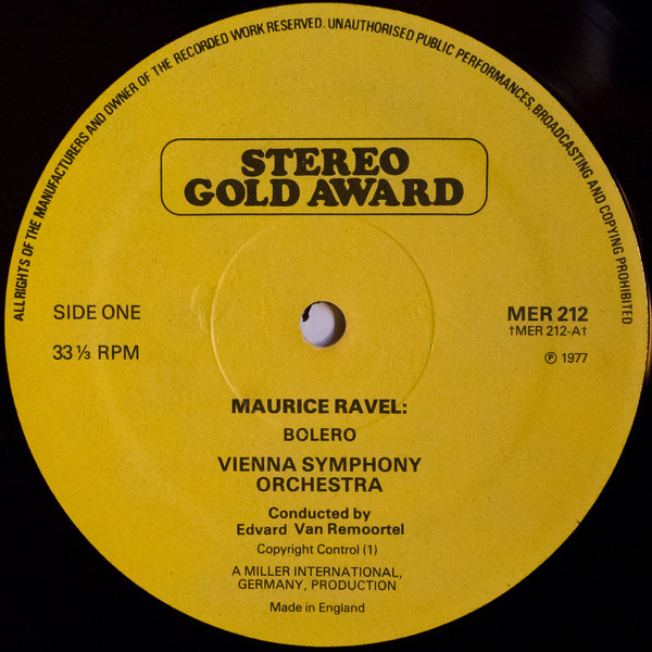 Ravel*, The Vienna Symphony Orchestra* - Bolero (LP, Comp) 10456