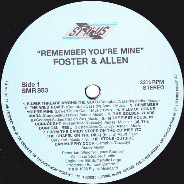 Foster and Allen - Remember You're Mine (LP, Comp) 8081