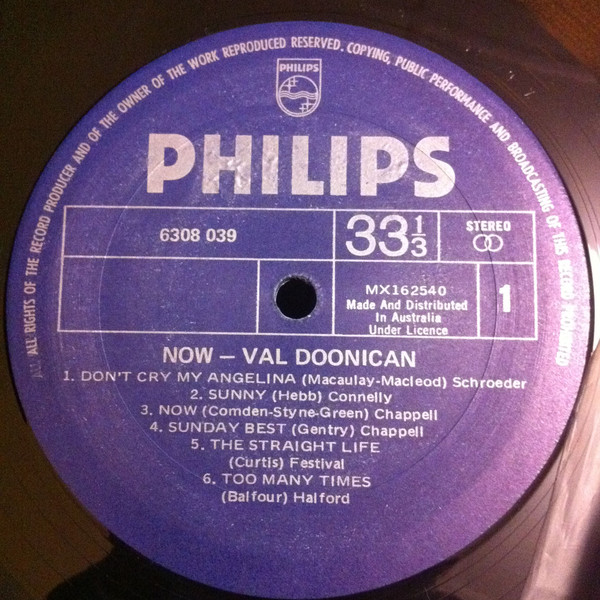 Val Doonican - Now (LP, Comp, Blu) 8699