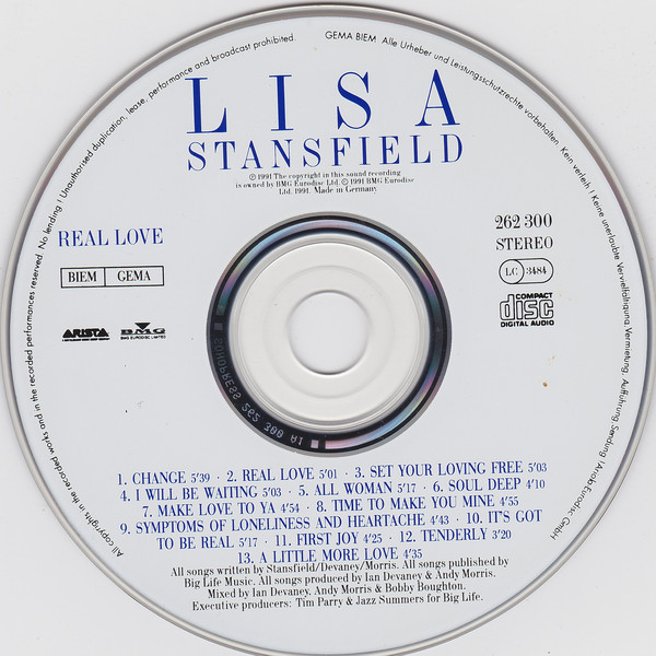 Lisa Stansfield - Real Love (CD, Album) 10296
