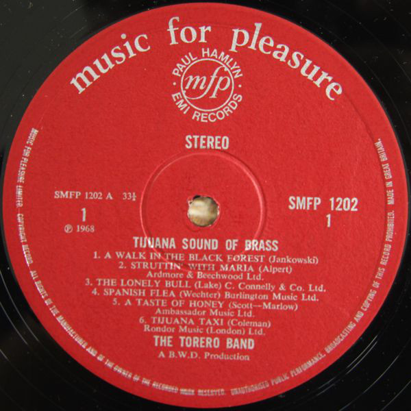 The Torero Band - Tijuana - Sound Of Brass (LP) 7760