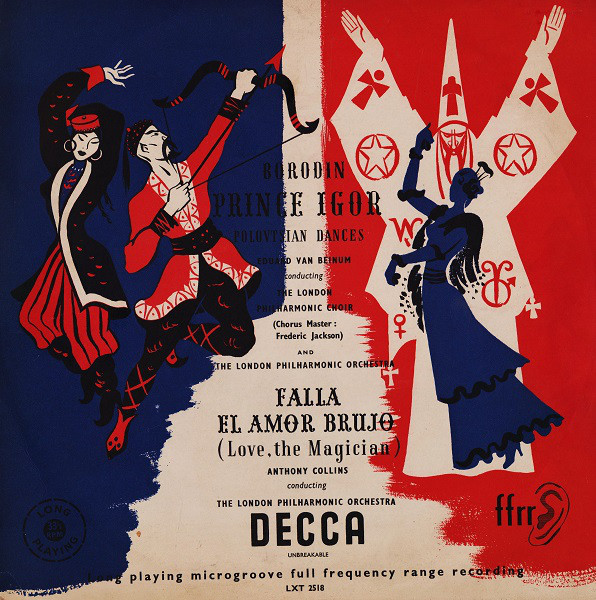 Borodin* - Eduard Van Beinum / Falla* Conducting Anthony Collins (2) / The London Philharmonic Choir / The London Philharmonic Orchestra Chorus Master Frederic Jackson* - Prince Igor (Polovtsian Dances) - El Amor Brujo (Love, The Magician) (LP, Mono) 13825
