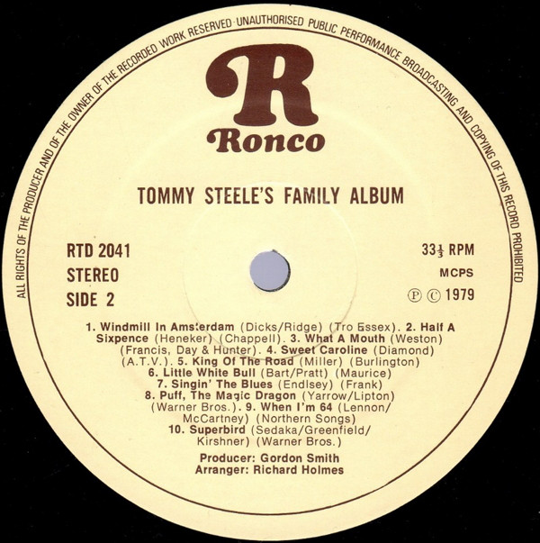 Tommy Steele - Tommy Steele's Family Album (LP, Comp, Gat) 9051