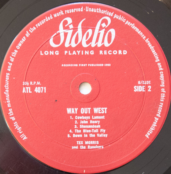 Tex Morris And The Ranchers - Way Out West (LP, Album) 9269