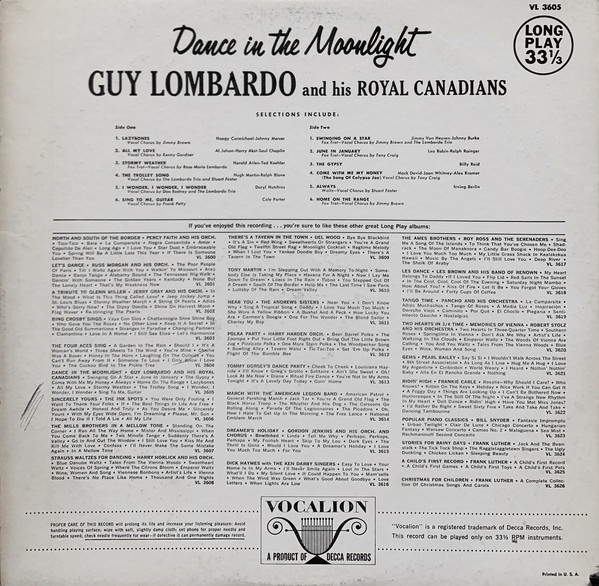 Guy Lombardo And His Royal Canadians - Dance In The Moonlight (LP) 13063