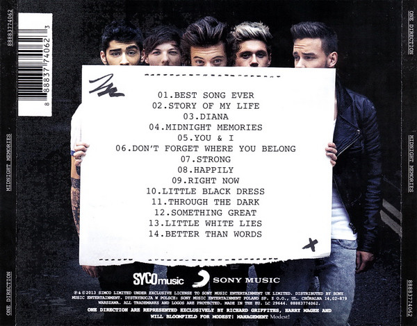 One Direction - Midnight Memories (CD, Album) 10337