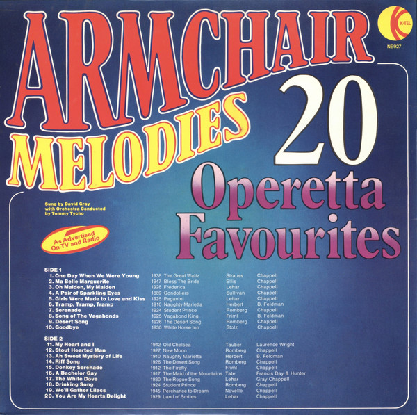 David Gray (10) - Armchair Melodies (20 Operetta Favourites) (LP, Gat) 14578