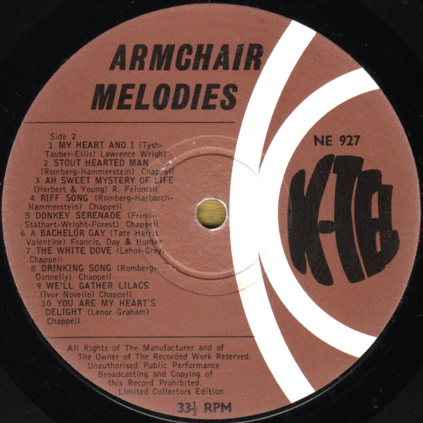 David Gray (10) - Armchair Melodies (20 Operetta Favourites) (LP, Gat) 14581