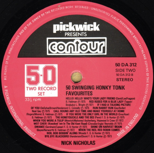 Nick Nicholas - 50 Swinging Honky Tonk Favourites (2xLP) 7811