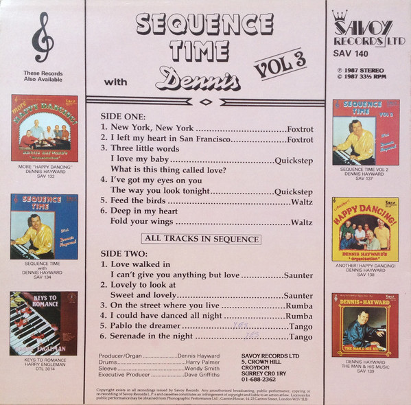 Dennis Hayward - Sequence Time Vol 3 (LP, Album) 8235