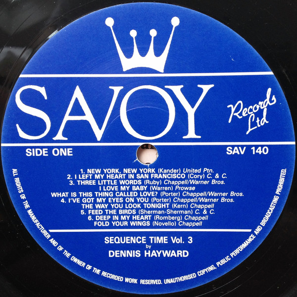 Dennis Hayward - Sequence Time Vol 3 (LP, Album) 8236