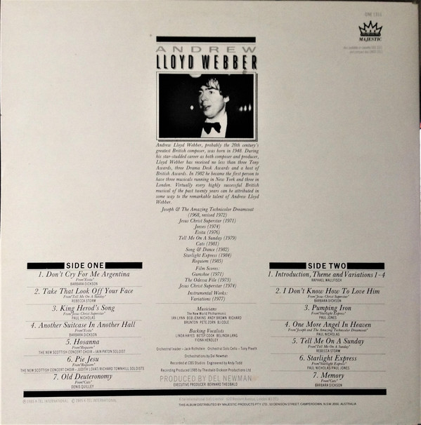 Andrew Lloyd Webber - Ovation - The Best Of Andrew Lloyd Webber (LP, Comp, Gat) 12532