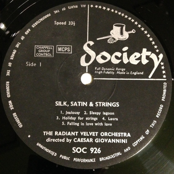 The Radiant Velvet Orchestra - Silk, Satin and Strings (LP) 9360