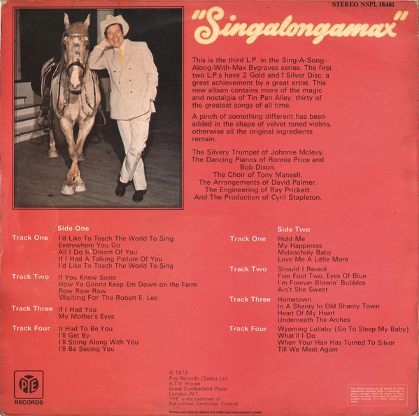 Max Bygraves - Singalongamax (LP, Album) 8689