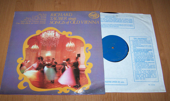 Richard Tauber - Songs Of Old Vienna (LP, Comp, Mono, RE) 8707