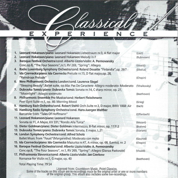 Various - Classical Experience (CD, Album, Comp) 14007