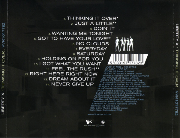 Liberty X - Thinking It Over (CD, Album) 9794