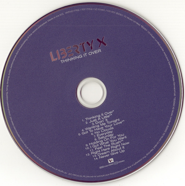 Liberty X - Thinking It Over (CD, Album) 9795