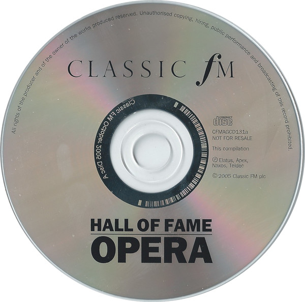 Various - Hall Of Fame Opera (CD, Comp, Promo) 13552