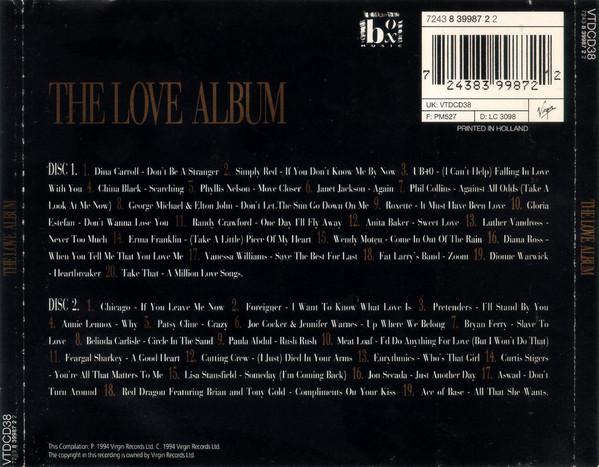 Various - The Love Album (2xCD, Comp) 9738