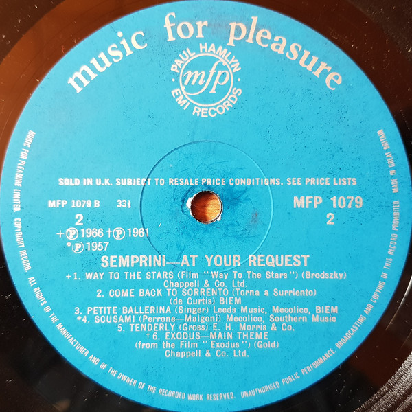 Semprini* - Semprini At Your Request (LP, Comp, Mono) 9356