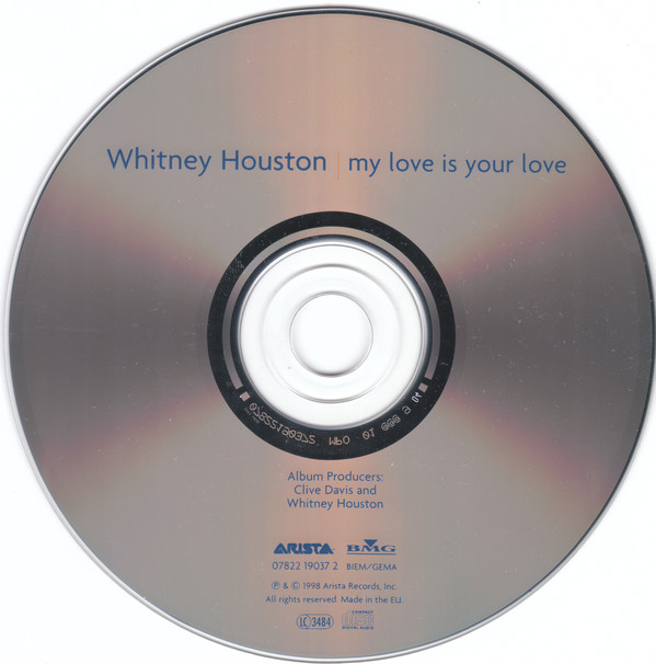 Whitney Houston - My Love Is Your Love (CD, Album, 13 ) 9544