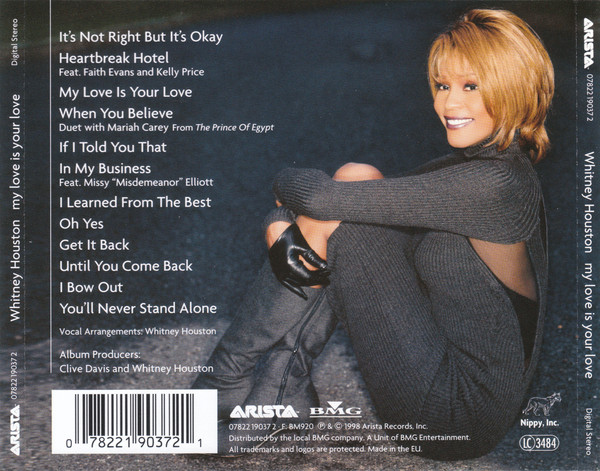 Whitney Houston - My Love Is Your Love (CD, Album, 13 ) 9552