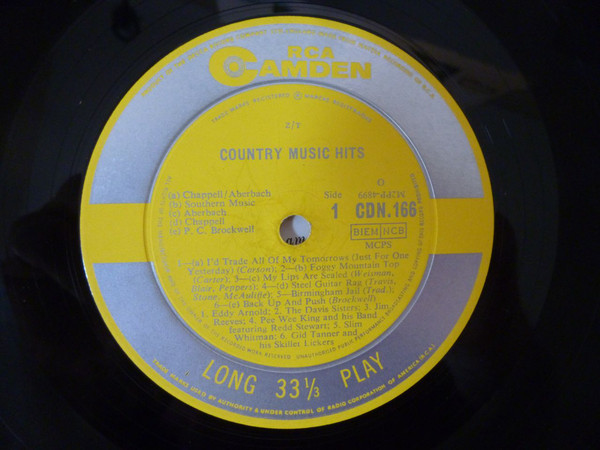 Various - Country Music Hits By Country Music's Stars (LP, Comp, Mono) 11452