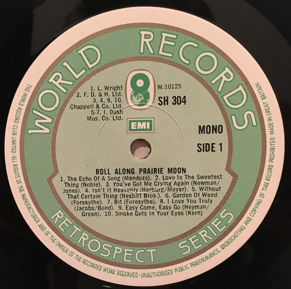 Various - Roll Along Prairie Moon (LP, Comp) 13790